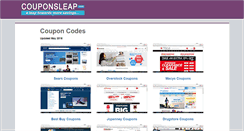 Desktop Screenshot of couponsleap.com