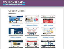 Tablet Screenshot of couponsleap.com